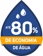 80% de economia de água